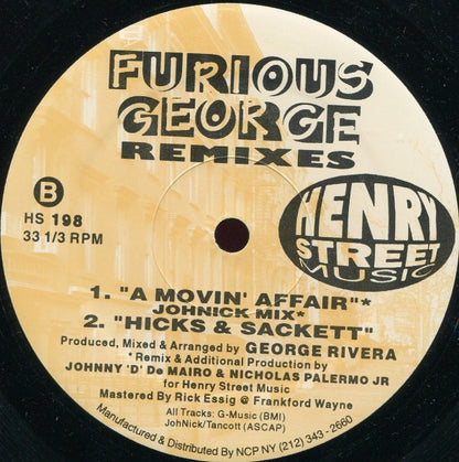 Furious George : Remixes (12")