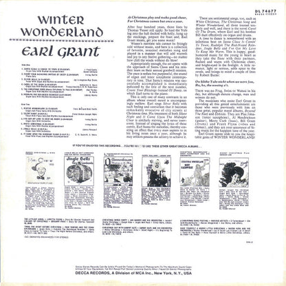 Earl Grant - Winter Wonderland (LP, Album)