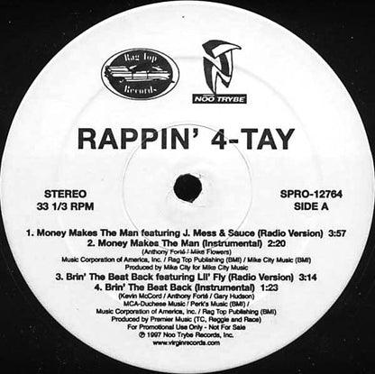 Rappin' 4-Tay - Money Makes The Man (12", Promo)