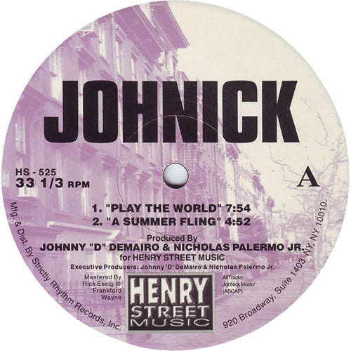 JohNick : Play The World (12", RE)