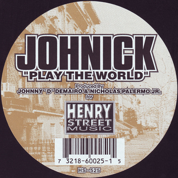 JohNick : Play The World (12", RE)