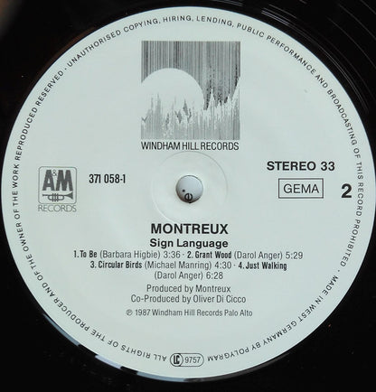 Montreux - Sign Language (LP, Album)
