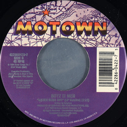 Boyz II Men : Vibin' / Water Runs Dry (7", Single)