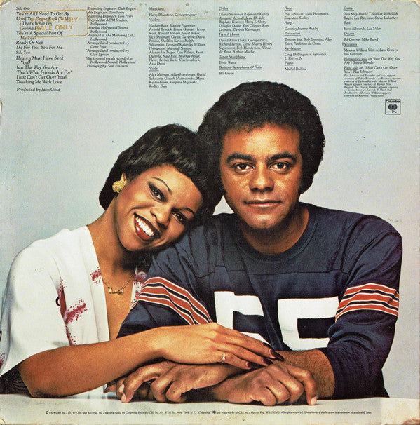 Johnny Mathis & Deniece Williams : That's What Friends Are For (LP, Album, Pit)
