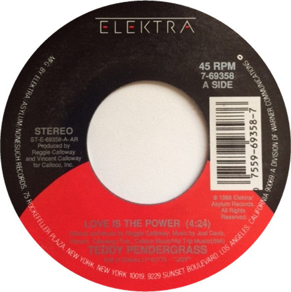 Teddy Pendergrass : Love Is The Power (7", Single)
