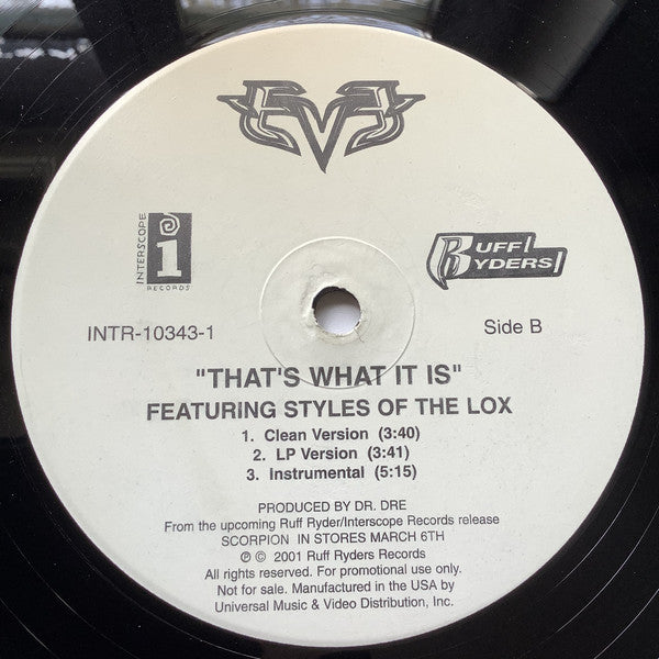 Eve  - Let Me Blow Ya Mind (12", Promo)