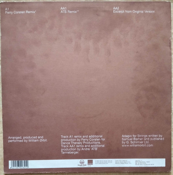 William Ørbit* - Barber's Adagio For Strings (12")
