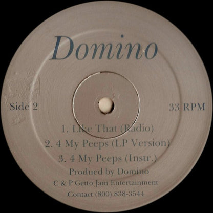 Domino : Like That / 4 My Peeps (12", Promo)