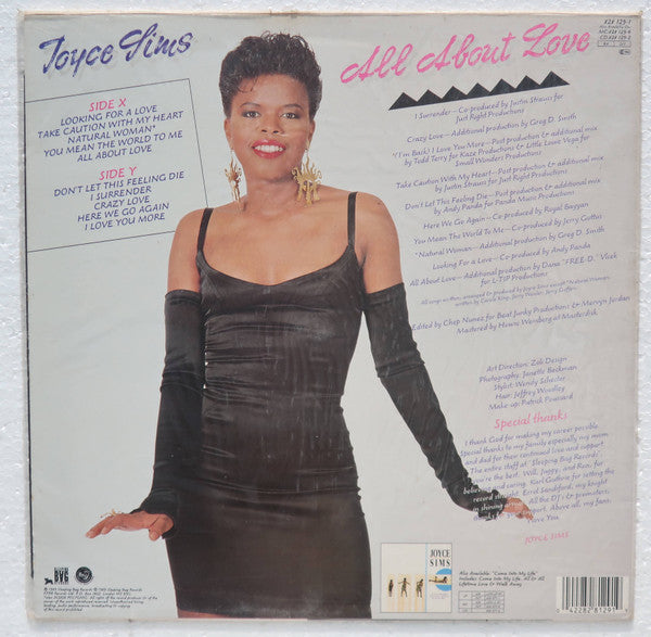 Joyce Sims : All About Love (LP, Album)