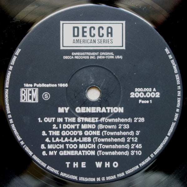 The Who - My Generation (LP, Album)