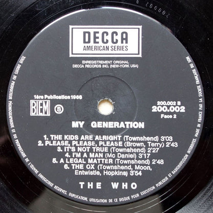 The Who - My Generation (LP, Album)
