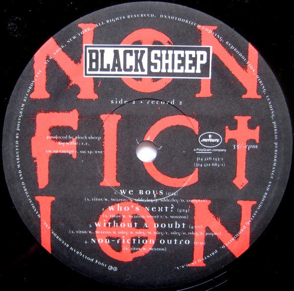 Black Sheep - Non-Fiction (2xLP, Album)