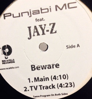 Panjabi MC Feat. Jay-Z : Beware (12", Promo)