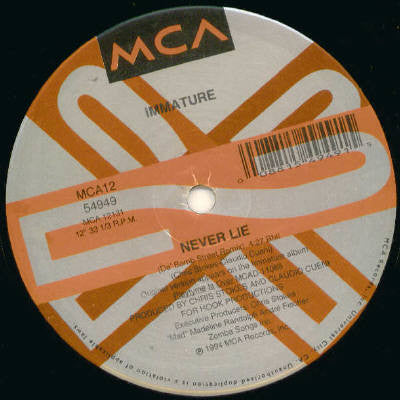 Immature - Constantly / Never Lie (The Remixes) (12")