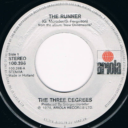 The Three Degrees : The Runner (7", Single)