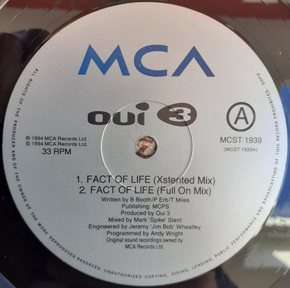 Oui 3 : Fact Of Life (12", Single)