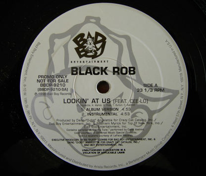 Black Rob - Lookin' At Us / Thug Story (12", Promo)