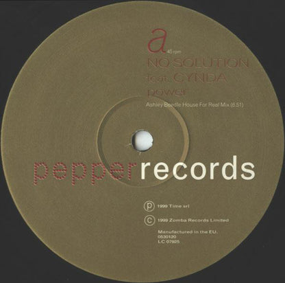 No Solution Feat. Cynda - Power (12")