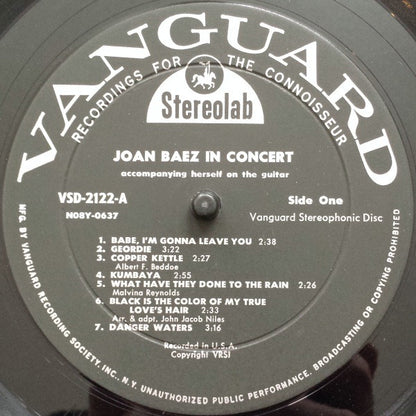 Joan Baez - In Concert (LP, Album, Roc)