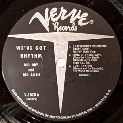 Kid Ory And Red Allen* - We've Got Rhythm (LP, Mono)