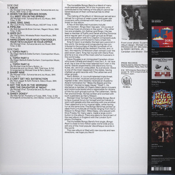 The Incredible Bongo Band - The Return Of The Incredible Bongo Band  (LP, Album, RE, 40t)