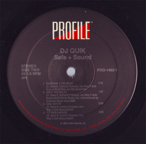 DJ Quik - Safe + Sound (2xLP, Album)