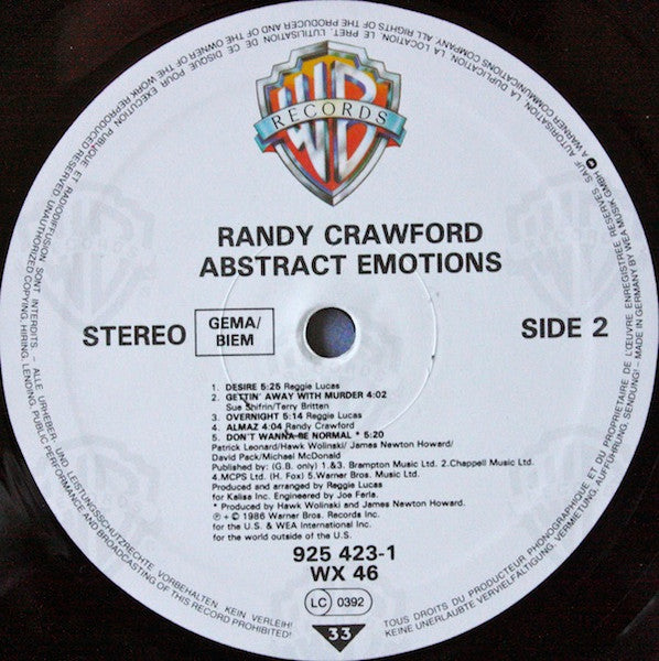Randy Crawford - Abstract Emotions (LP, Album)