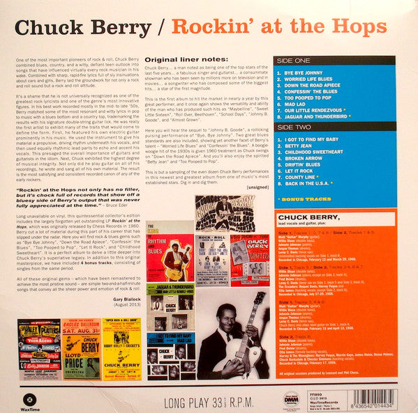 Chuck Berry : Rockin' At The Hops (LP, Album, Ltd, RE, 180)