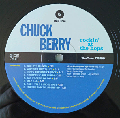 Chuck Berry : Rockin' At The Hops (LP, Album, Ltd, RE, 180)
