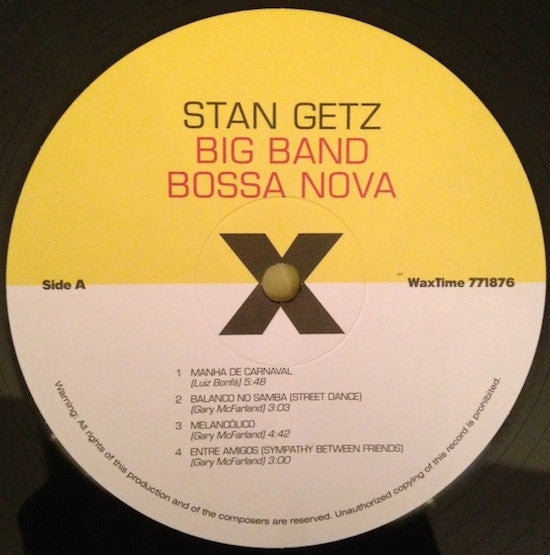 Stan Getz - Big Band Bossa Nova (LP, Album, RE, 180)