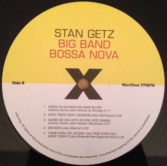 Stan Getz - Big Band Bossa Nova (LP, Album, RE, 180)