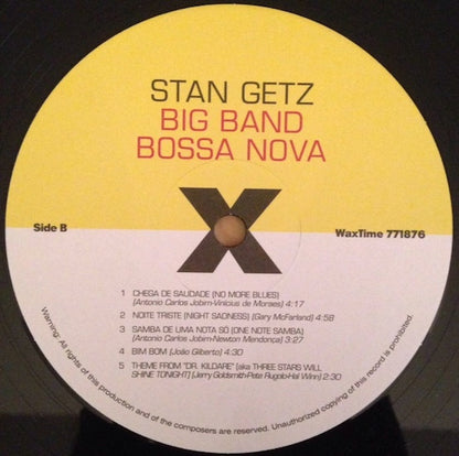 Stan Getz - Big Band Bossa Nova (LP, Album, RE, 180)