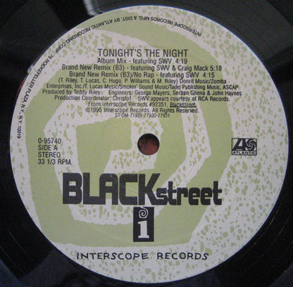 Blackstreet : Tonight's The Night (12")
