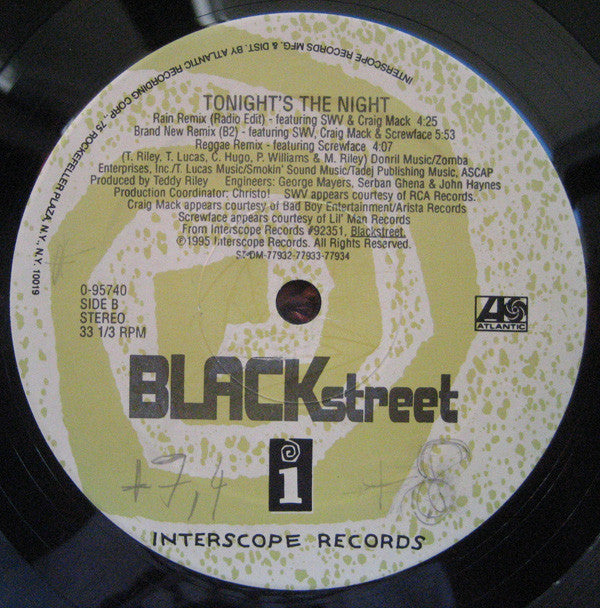Blackstreet : Tonight's The Night (12")