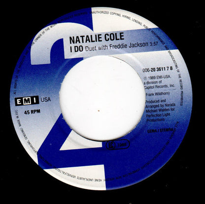 Natalie Cole : Starting Over Again  (7", Single)