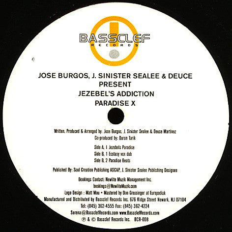 Jezebel's Addiction : Paradise X (12")