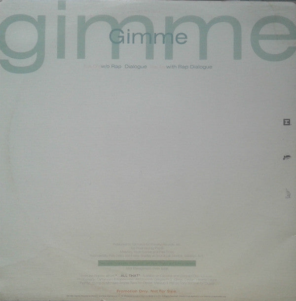 Cheryl Pepsii Riley : Gimme (12", Promo)