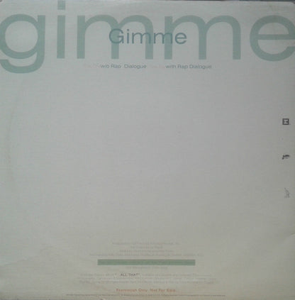 Cheryl Pepsii Riley : Gimme (12", Promo)
