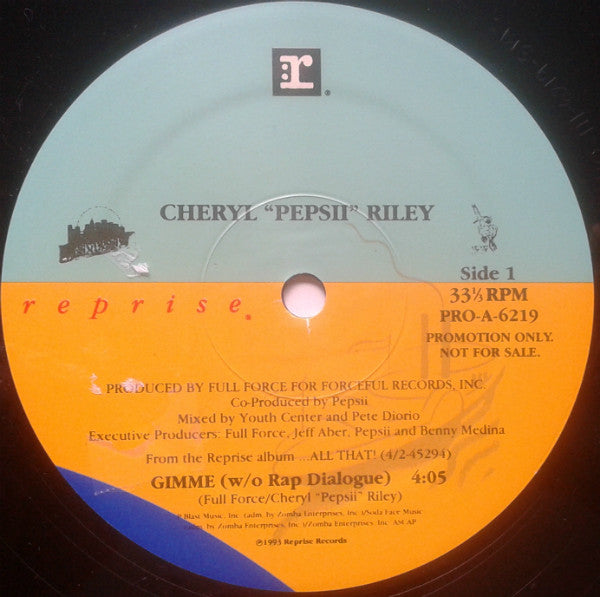 Cheryl Pepsii Riley : Gimme (12", Promo)
