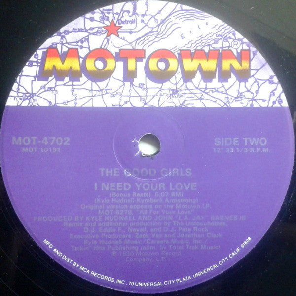 The Good Girls : I Need Your Love (12")