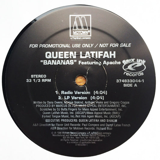 Queen Latifah : Bananas (12", Promo)