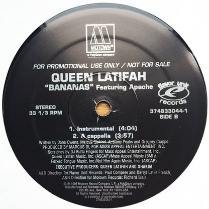 Queen Latifah : Bananas (12", Promo)