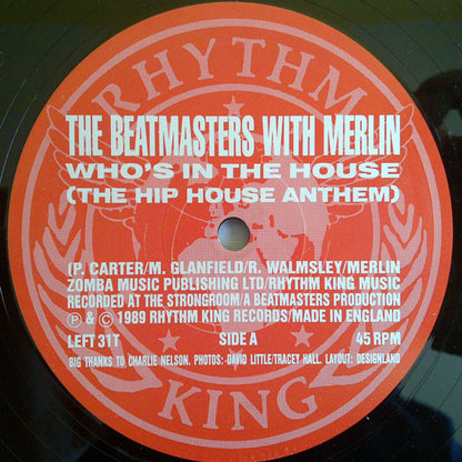 The Beatmasters With Merlin - Who's In The House (12")