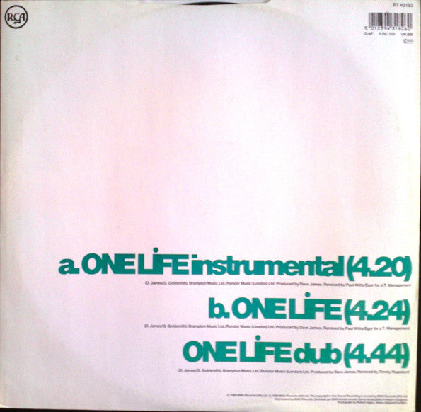 Glen Goldsmith : One Life (12")