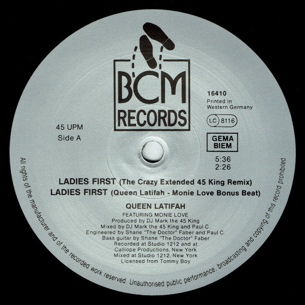 Queen Latifah : Ladies First / Come Into My House (2x12", Maxi, Gat)
