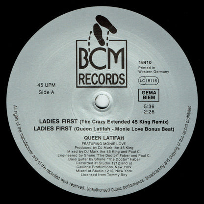 Queen Latifah : Ladies First / Come Into My House (2x12", Maxi, Gat)