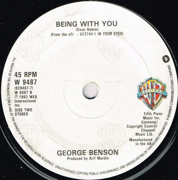 George Benson - In Your Eyes (7", Single)