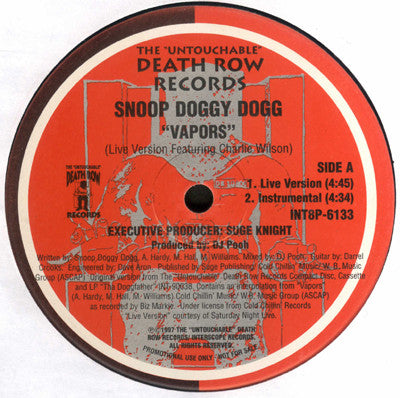 Snoop Doggy Dogg* : Vapors (12", Promo)