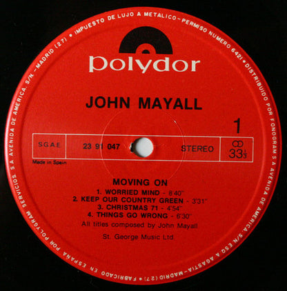 John Mayall - Moving On (LP, Album, RE)