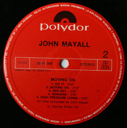 John Mayall - Moving On (LP, Album, RE)